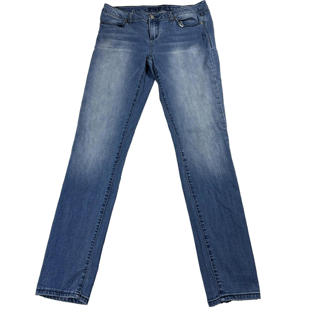 rue21 Low Rise Skinny Jeans Womens 7/8L Blue Freedom Flex Stretch Denim Pants